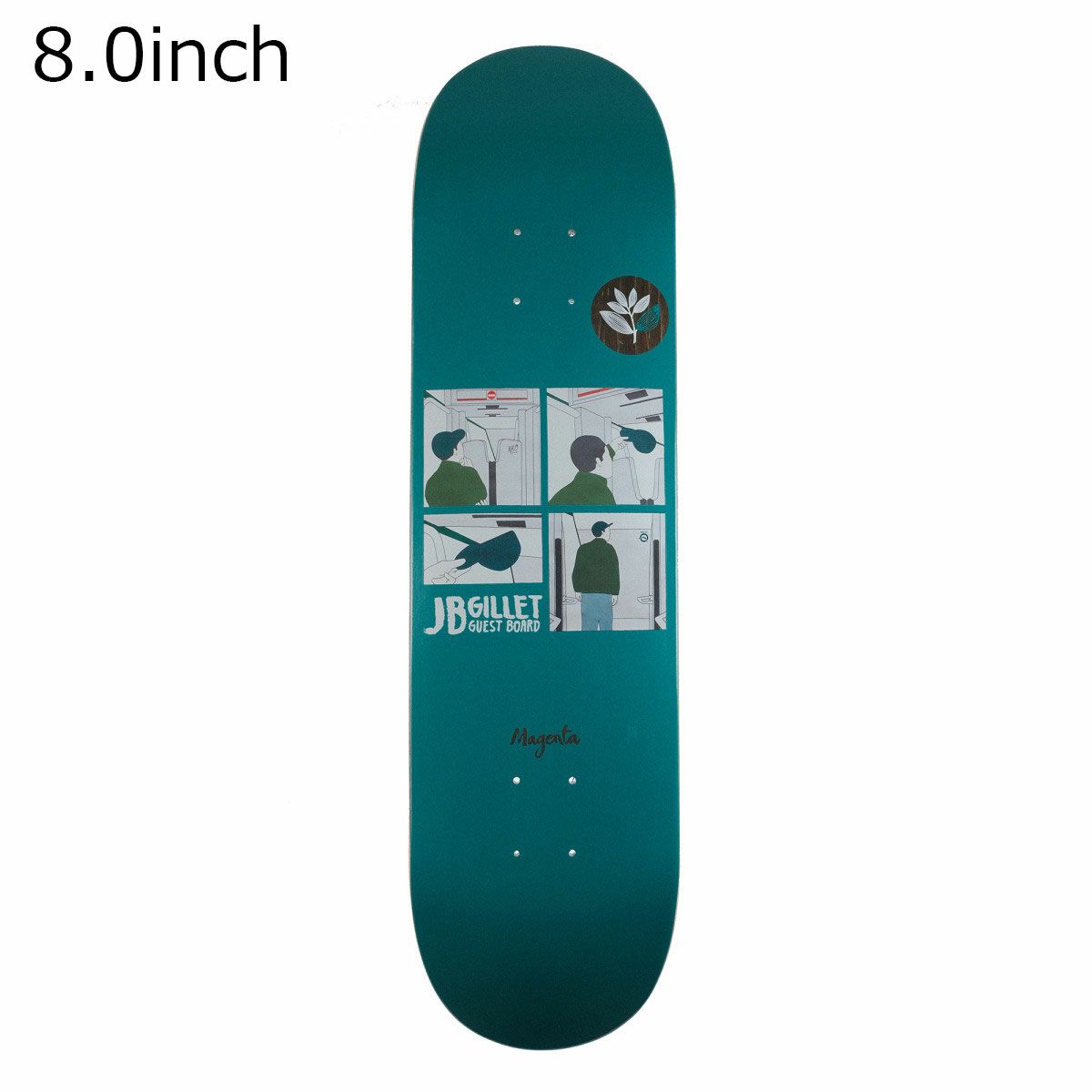 マジェンタMAGENTAスケボースケートボードデッキ板JBGILLETMETROSERIES-GUESTBOARD8.017411M060265
