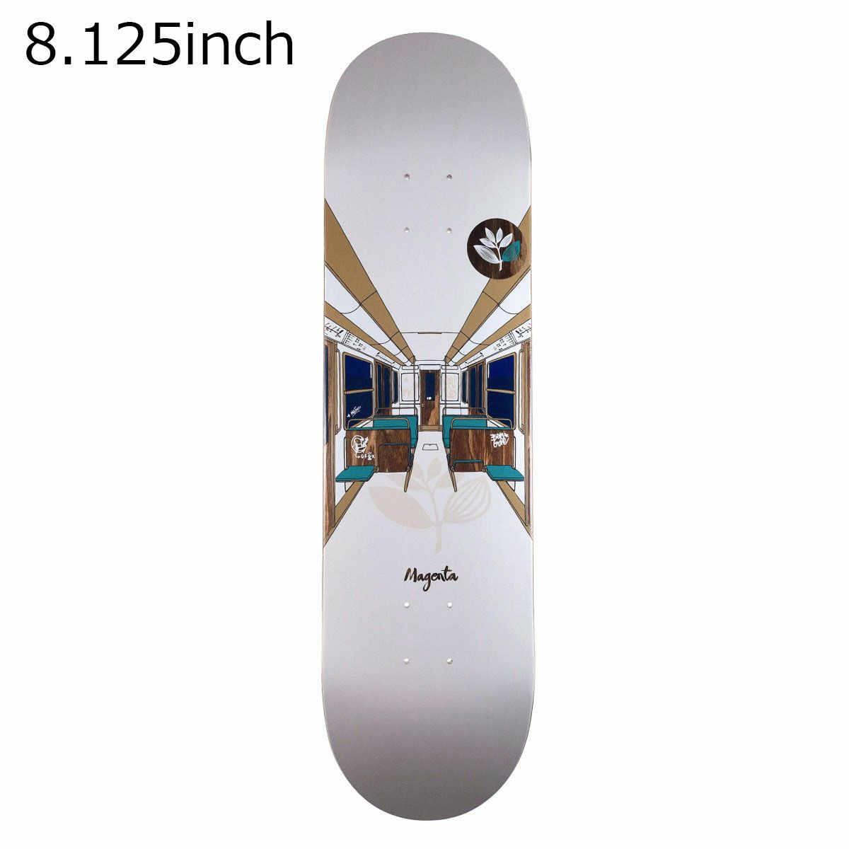 マジェンタMAGENTAスケボースケートボードデッキ板GLENFOX&BENGOREMETROSERIES8.12517411M060267