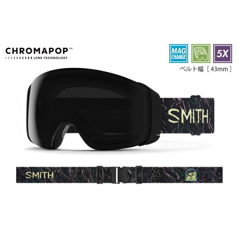 スミスSMITHスノボースノボスノーボードゴーグル4DMAGMarionHaertyAC(CPSunBlack/CPStormBlueSensorMirror)01027602325-26