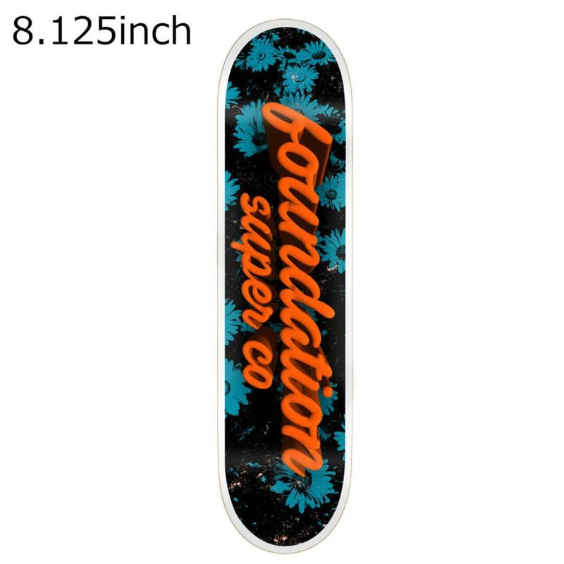 ファンデーションFOUNDATIONスケボースケートボードデッキ板3DORANGE8.125D9282