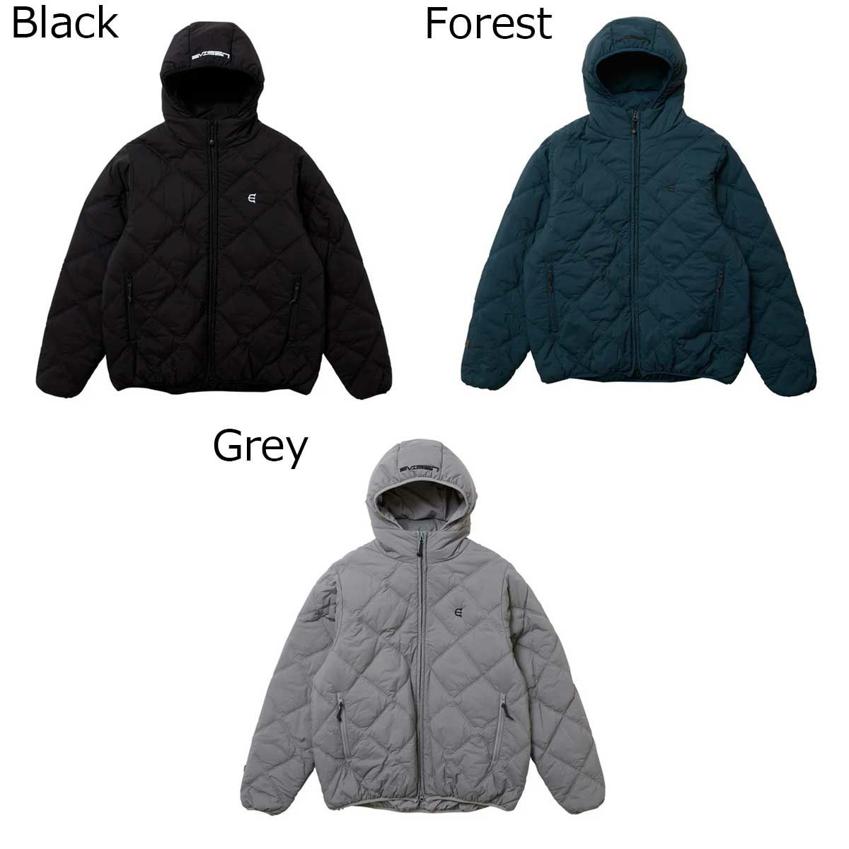 エビセンEVISENスケボースケートボードウェアアウタージャケットライトキルテッドジャケットLIGHTQUILTEDDOWNJACKET25FW-JK02メンズ男性25FA秋冬