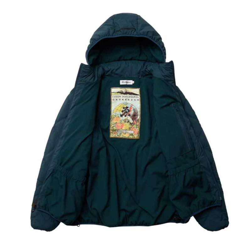 エビセンEVISENスケボースケートボードウェアアウタージャケットライトキルテッドジャケットLIGHTQUILTEDDOWNJACKET25FW-JK02メンズ男性25FA秋冬