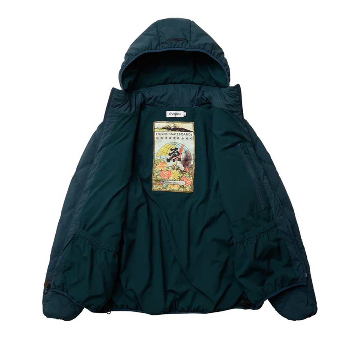 エビセンEVISENスケボースケートボードウェアアウタージャケットライトキルテッドジャケットLIGHTQUILTEDDOWNJACKET25FW-JK02メンズ男性25FA秋冬