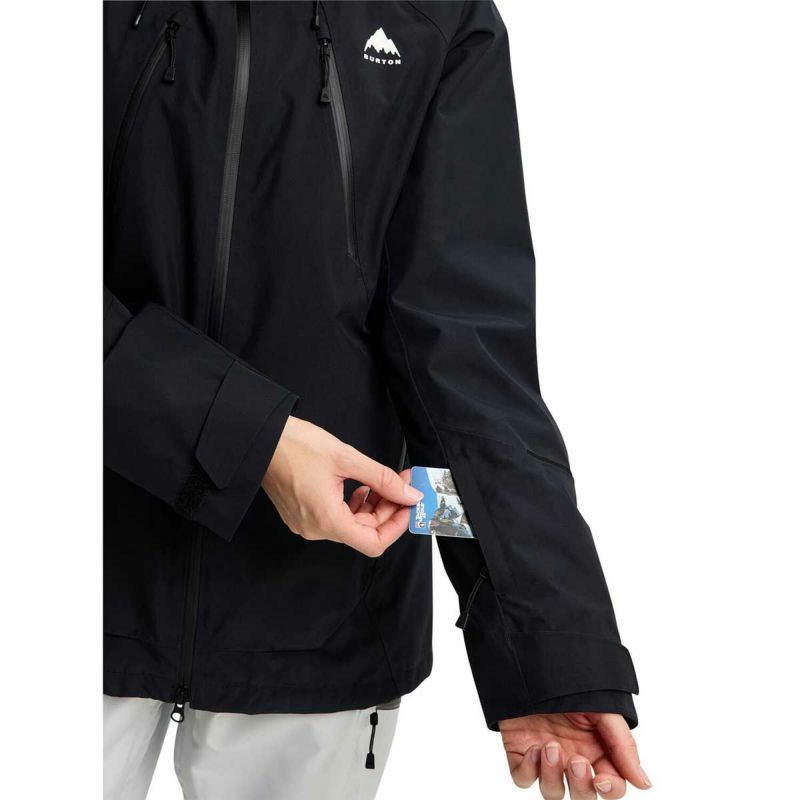 バートンBURTONスノボースノボスノーボードウェアジャケットリザーブGORE-TEX2Lジャケット302421-TRUEBLACKレディース女性25-26