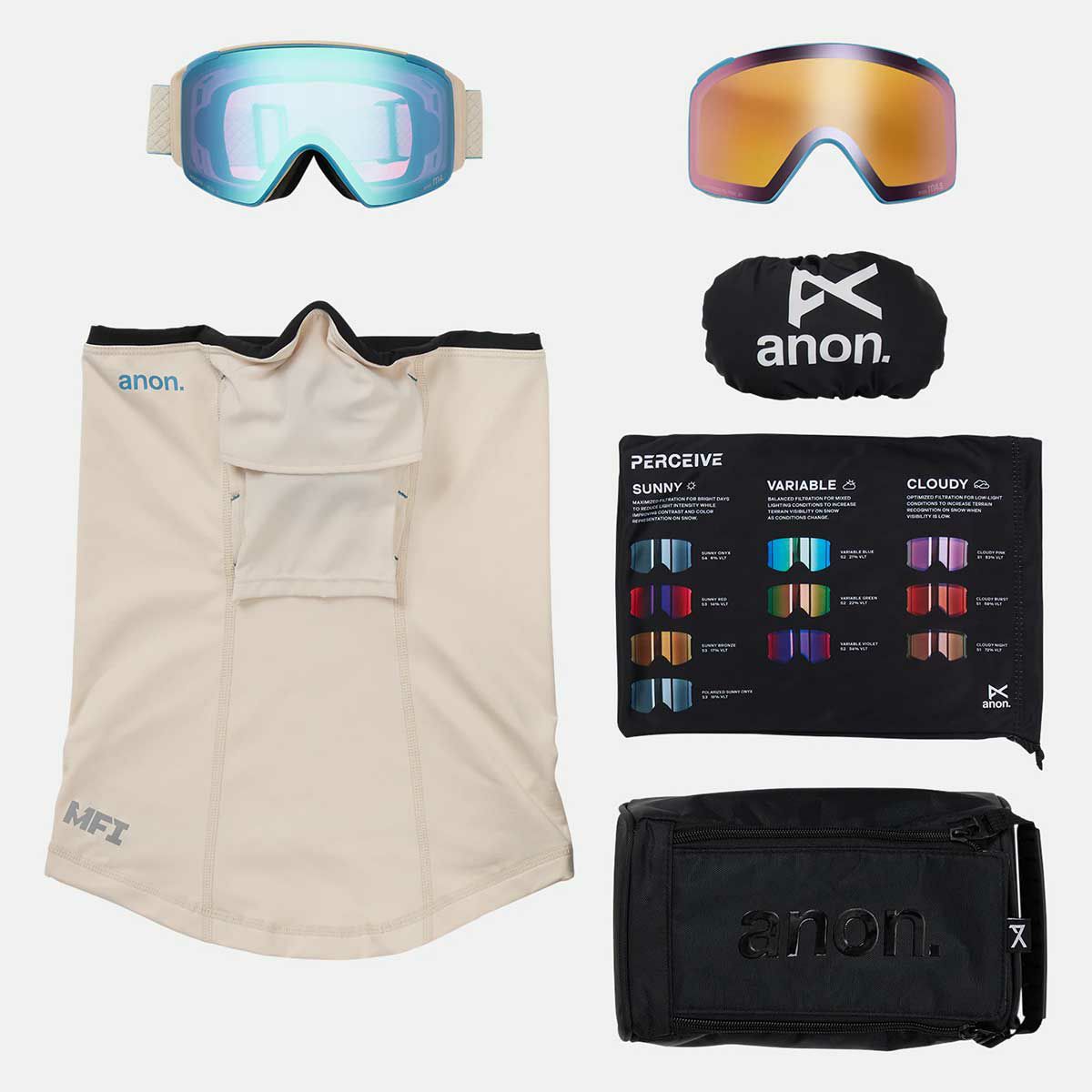 アノンANONスノボースノボスノーボードゴーグルM4CYLINDRICALローブリッジフィットゴーグル(シリンドリカル)+ボーナスレンズ+MFI(R)フェイスマスク203541-E1Rメンズレディースユニセックス25-26