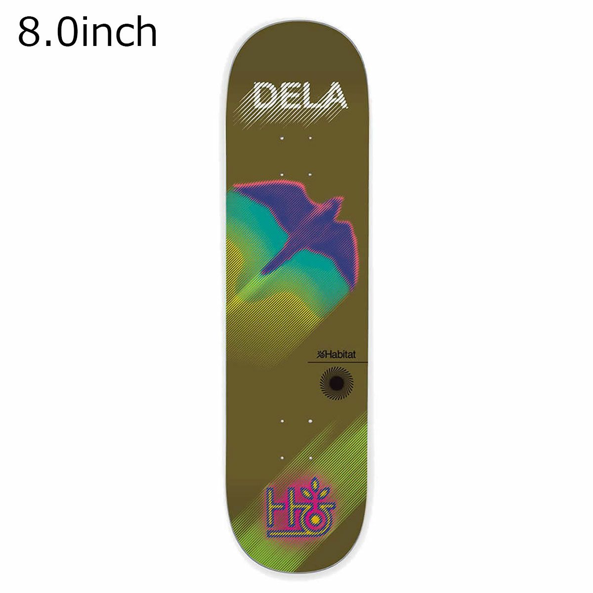 ハビタットHABITATスケボースケートボードデッキ板DELATORRESPEEDTEST8.0DH243