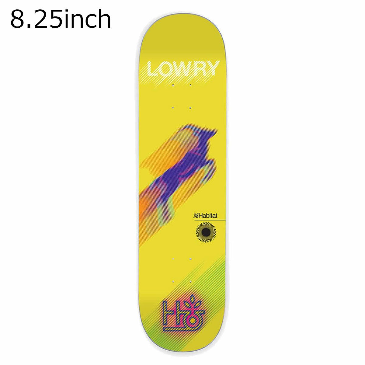 ハビタットHABITATスケボースケートボードデッキ板LOWRYSPEEDTEST8.25DH245
