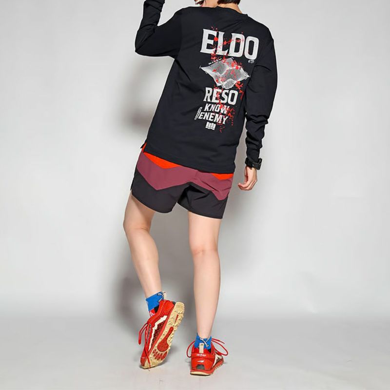 エルドレッソELDORESOランニングウェア長袖TシャツロンTSplashesLongTeeE1105025メンズレディースユニセックス25FA秋冬