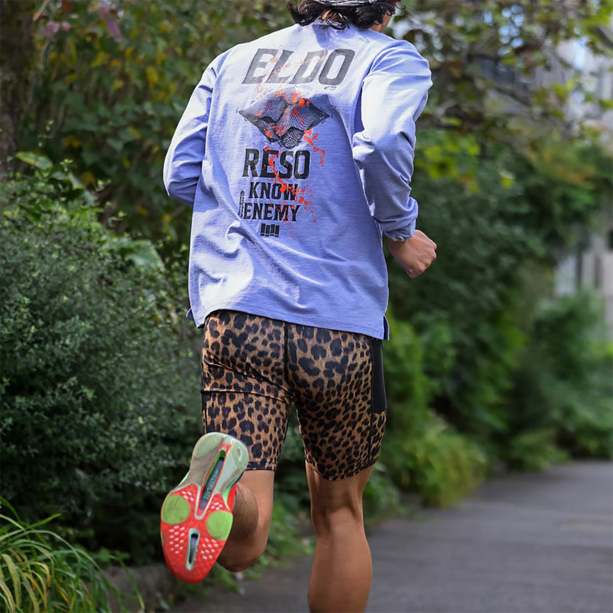 エルドレッソELDORESOランニングウェア長袖TシャツロンTSplashesLongTeeE1105025メンズレディースユニセックス25FA秋冬