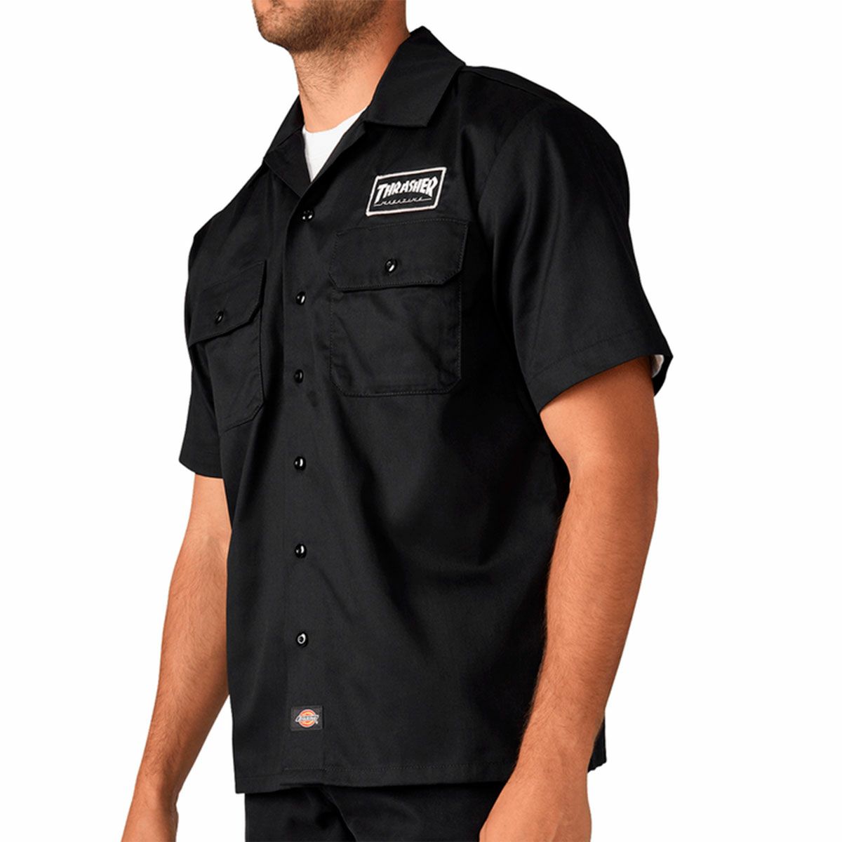 ディッキーズ DICKIES スケボースケートボードウェア半袖シャツTHRASHERDICKIESWORKSHIRTDK0A88HTメンズレディースユニセックス25SP春夏