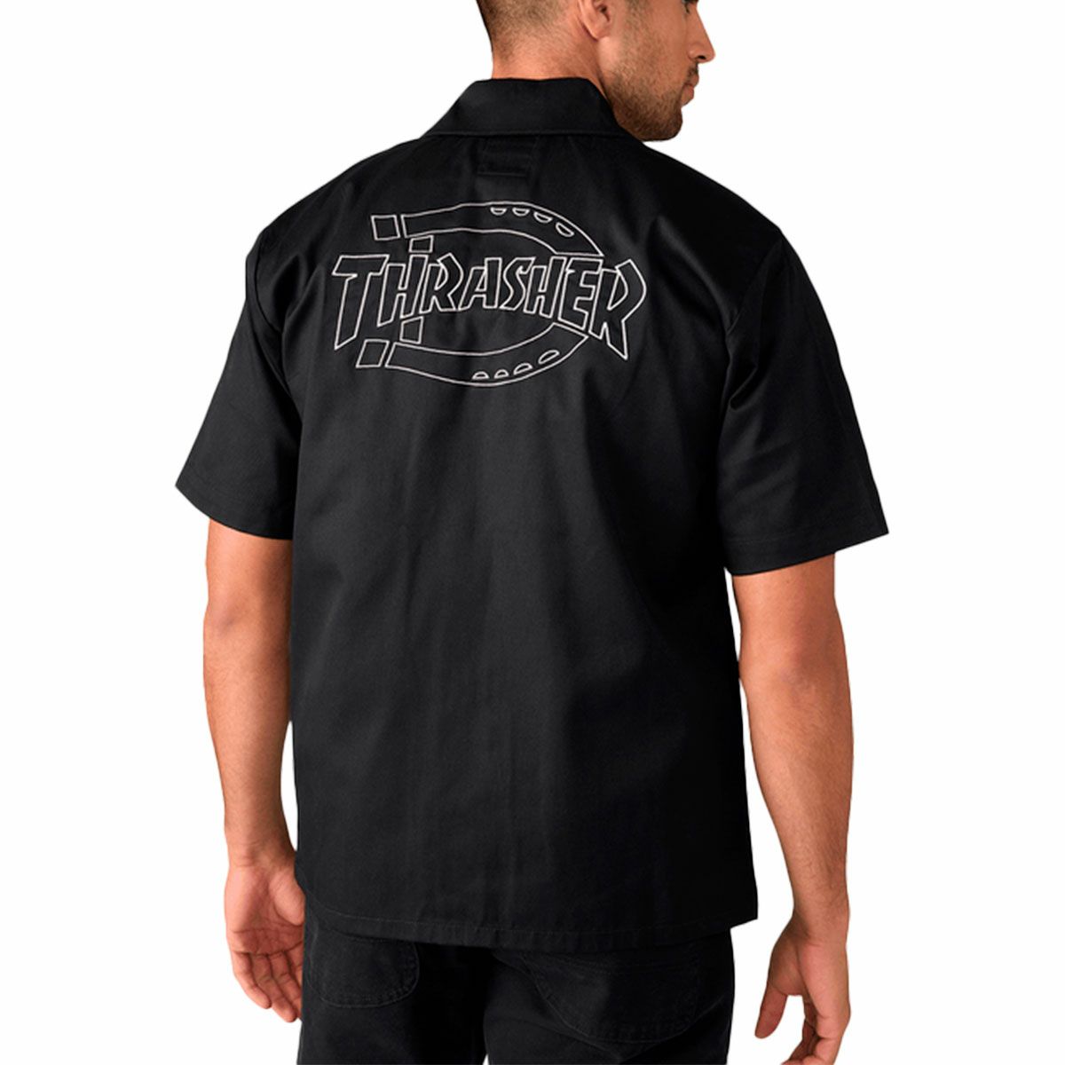 ディッキーズ DICKIES スケボースケートボードウェア半袖シャツTHRASHERDICKIESWORKSHIRTDK0A88HTメンズレディースユニセックス25SP春夏