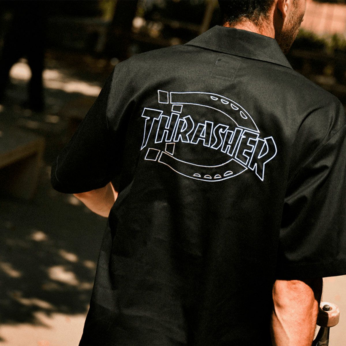 ディッキーズ DICKIES スケボースケートボードウェア半袖シャツTHRASHERDICKIESWORKSHIRTDK0A88HTメンズレディースユニセックス25SP春夏