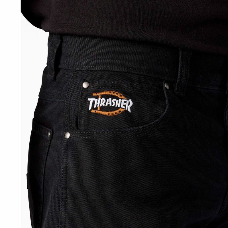 ディッキーズ DICKIES スケボースケートボードウェアボトムスロングパンツ長ズボンTHRASHERDICKIESDOUBLEKNEEPANTDK0A88OPメンズレディースユニセックス25SP春夏