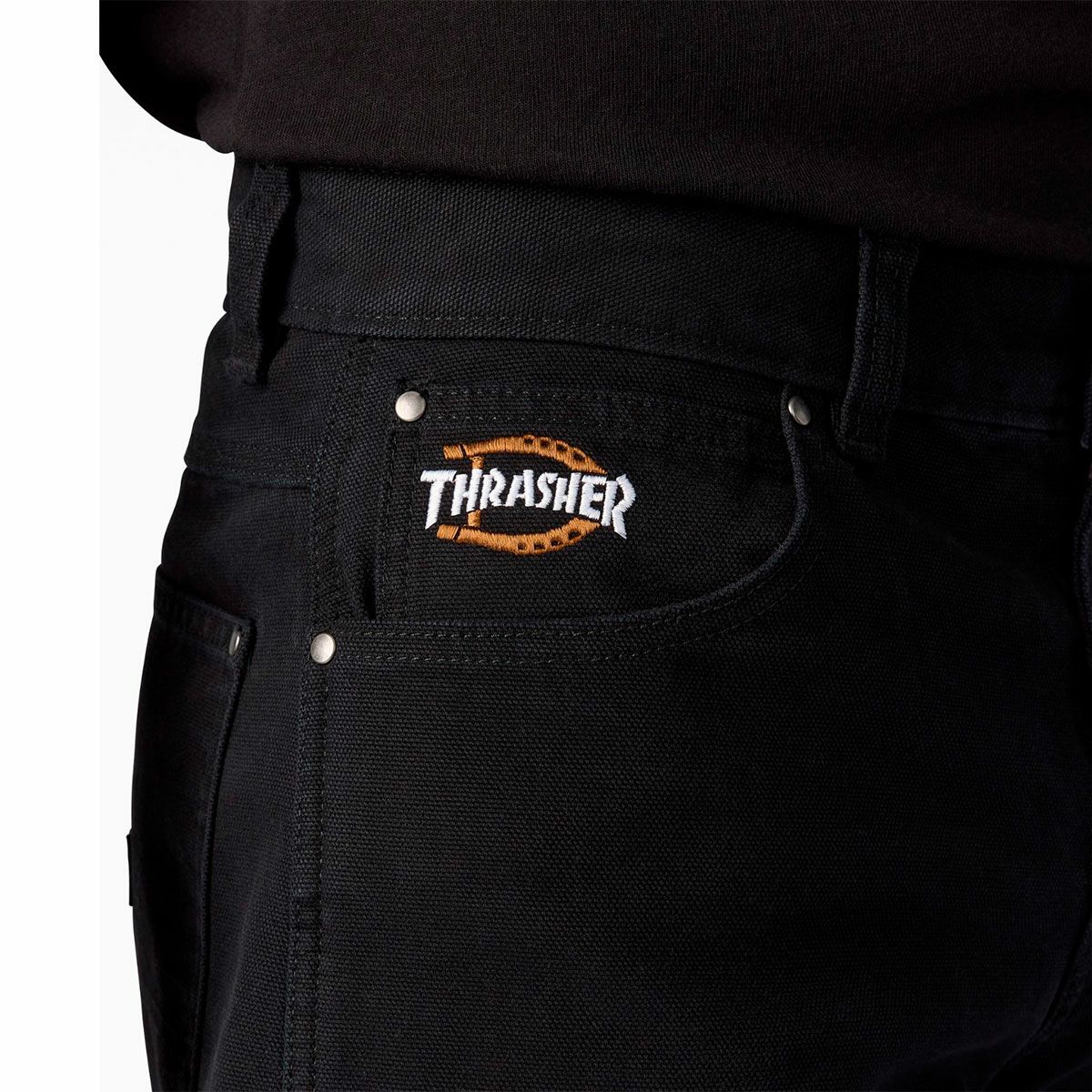 ディッキーズ DICKIES スケボースケートボードウェアボトムスロングパンツ長ズボンTHRASHERDICKIESDOUBLEKNEEPANTDK0A88OPメンズレディースユニセックス25SP春夏
