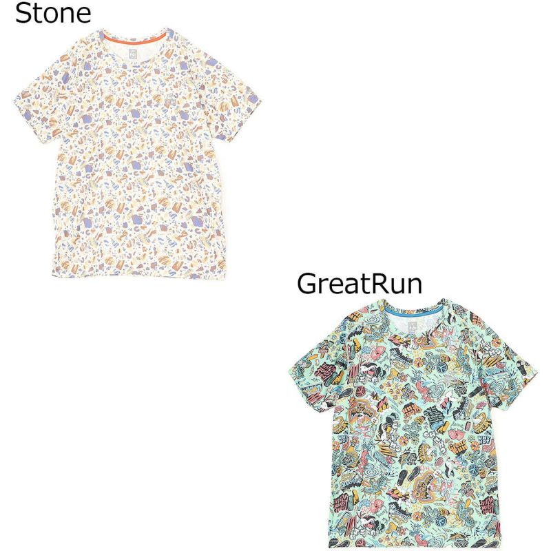 チャムスCHUMSランニングウェア半袖TシャツパターンドTシャツPatternedT-ShirtCH01-2641メンズレディースユニセックス25FA秋冬