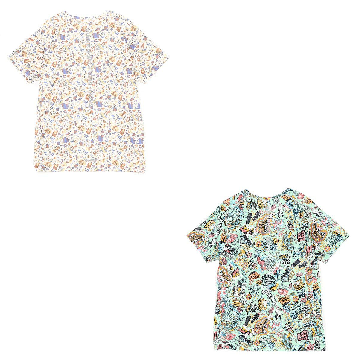 チャムスCHUMSランニングウェア半袖TシャツパターンドTシャツPatternedT-ShirtCH01-2641メンズレディースユニセックス25FA秋冬