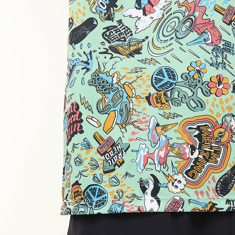 チャムスCHUMSランニングウェア半袖TシャツパターンドTシャツPatternedT-ShirtCH01-2641メンズレディースユニセックス25FA秋冬