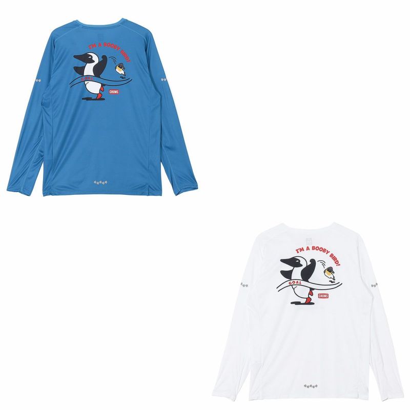 チャムスCHUMSランニングウェア長袖TシャツロンTランニングコスチュームブービーロングスリーブTシャツRunningCostumeBoobyL/STCH01-2643メンズレディースユニセックス25FA秋冬