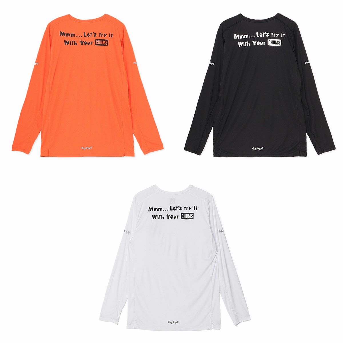 チャムスCHUMSランニングウェア長袖TシャツロンTチャムス×ミツカランニングロングスリーブTシャツCHUMSX3itsukaRunningL/SCH01-2644メンズレディースユニセックス25FA秋冬