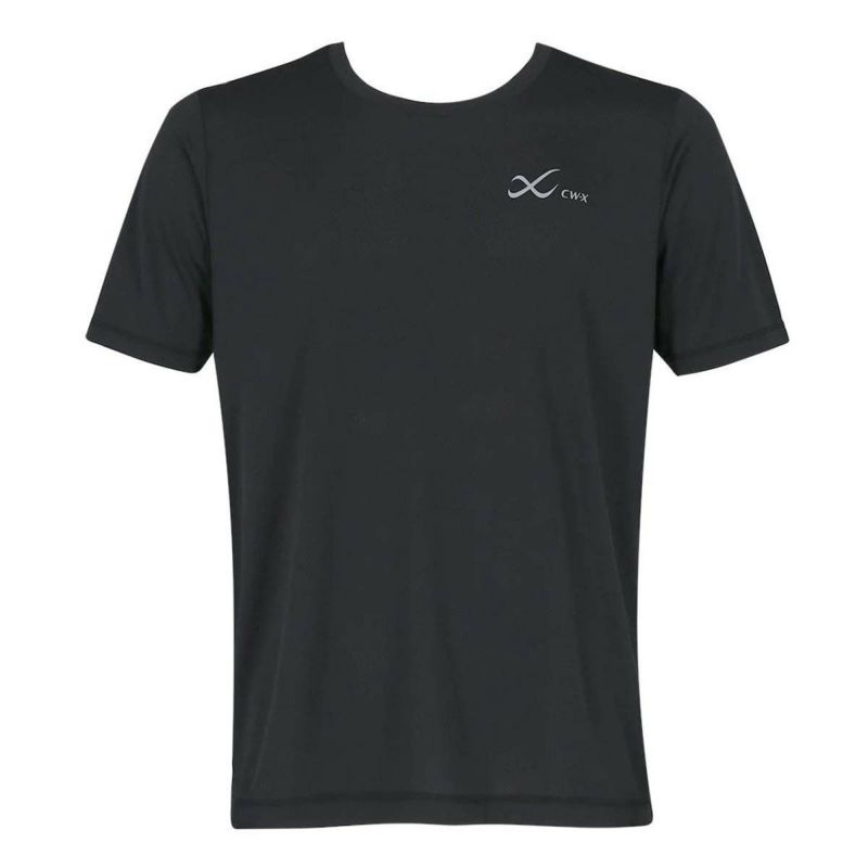 シーダブリュー・エックスCW-Xランニングウェア半袖Tシャツ薄軽ランニングシャツDLO155-BLメンズ男性25FA秋冬