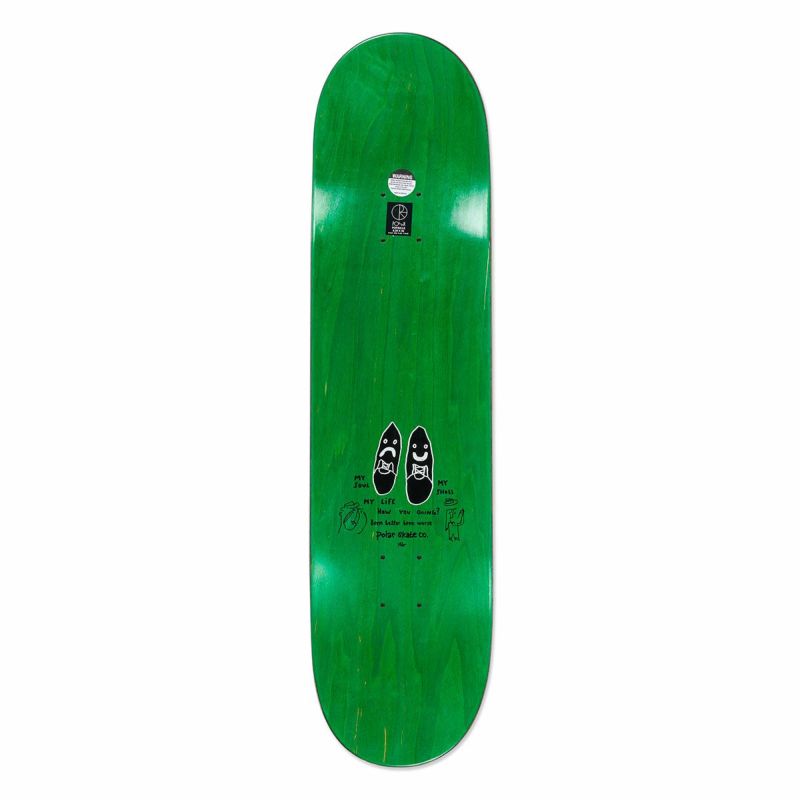 ポーラーPOLARスケボースケートボードデッキ板HappySadDetroit8.25PSC-F25-103