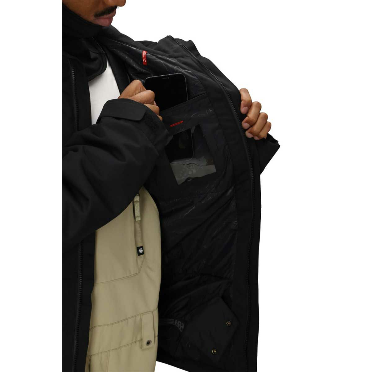 シックスエイトシックス686スノボースノボスノーボードウェアジャケットFOUNDATIONINSULATEDJACKETM5WN155-BLKメンズ男性25-26