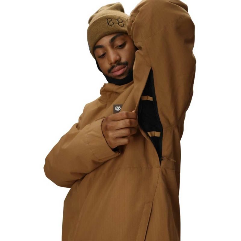 シックスエイトシックス686スノボースノボスノーボードウェアジャケットFOUNDATIONINSULATEDJACKETM5WN155-CARBメンズ男性25-26