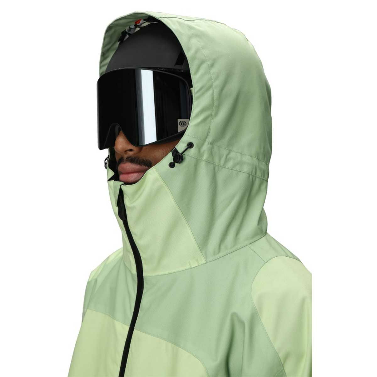 シックスエイトシックス686スノボースノボスノーボードウェアジャケットHUFDOUBLEHSHELLJACKETM5WN160-HGRNメンズ男性25-26