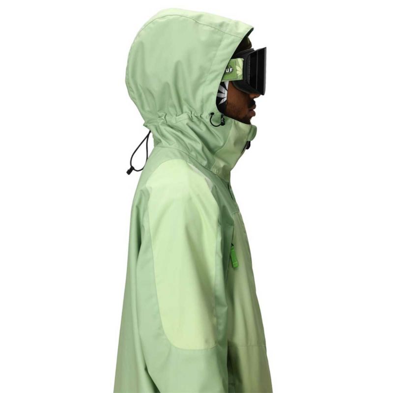 シックスエイトシックス686スノボースノボスノーボードウェアジャケットHUFDOUBLEHSHELLJACKETM5WN160-HGRNメンズ男性25-26