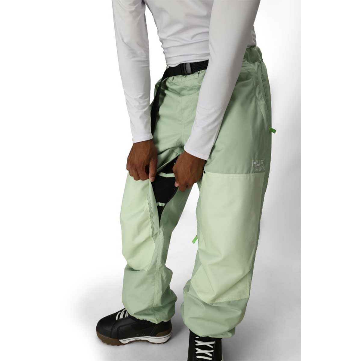 シックスエイトシックス686スノボースノボスノーボードウェアパンツHUFDOUBLEHSHELLPANTM5WN243-HGRNメンズ男性25-26