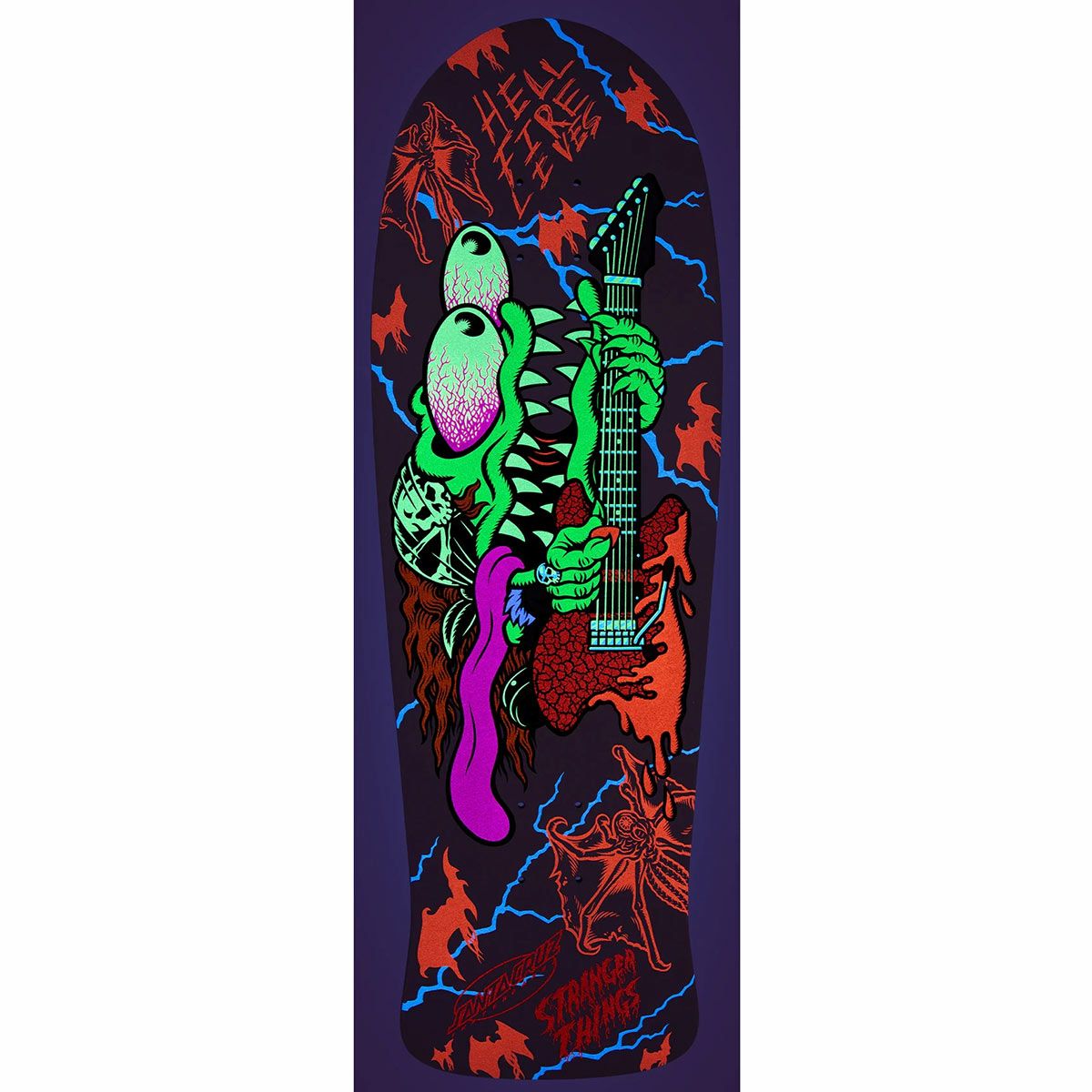 サンタクルーズSANTACRUZスケボースケートボードデッキ板STRANGERTHINGSMEEKSLASHEREDDIEREVEAL10.131021653