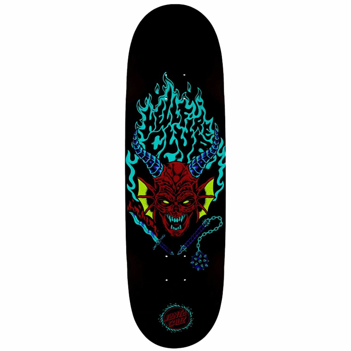 サンタクルーズSANTACRUZスケボースケートボードデッキ板STRANGERTHINGSHELLFIRECLUBFLAMES9.031021659