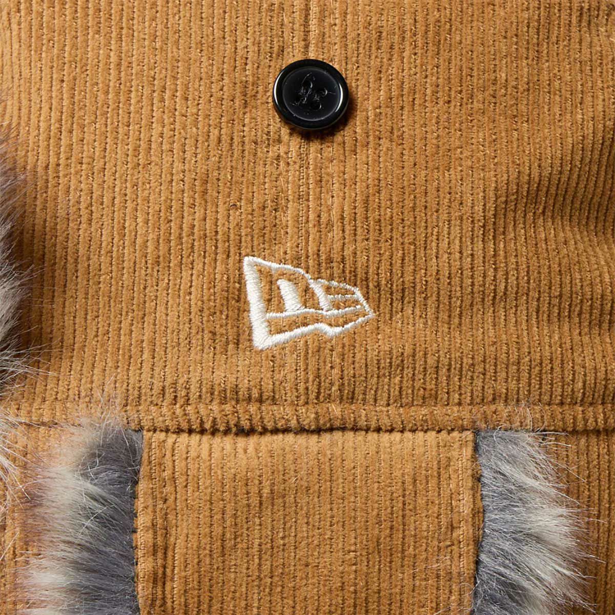 ニューエラNEWERAスノボースノボスノーボード帽子キャップトラッパーコーデュロイウィートTRAPPERCORDUROYWHEAT14667625メンズレディースユニセックス25-26