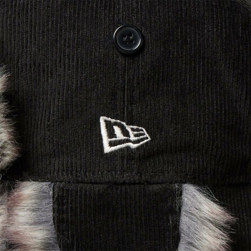 ニューエラNEWERAスノボースノボスノーボード帽子キャップトラッパーコーデュロイブラックTRAPPERCORDUROYBLACK14667627メンズレディースユニセックス25-26