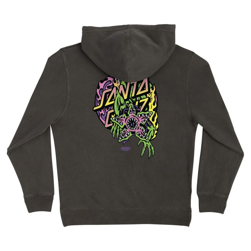 サンタクルーズSANTACRUZスケボースケートボードウェアスウェットパーカーSTRANGERTHINGSDEMOGORGONDOTP/OHOODストレンジャーシングスデモゴルゴンプルオーバー510255302ジュニアキッズ子ども男の子女の子25FA秋冬