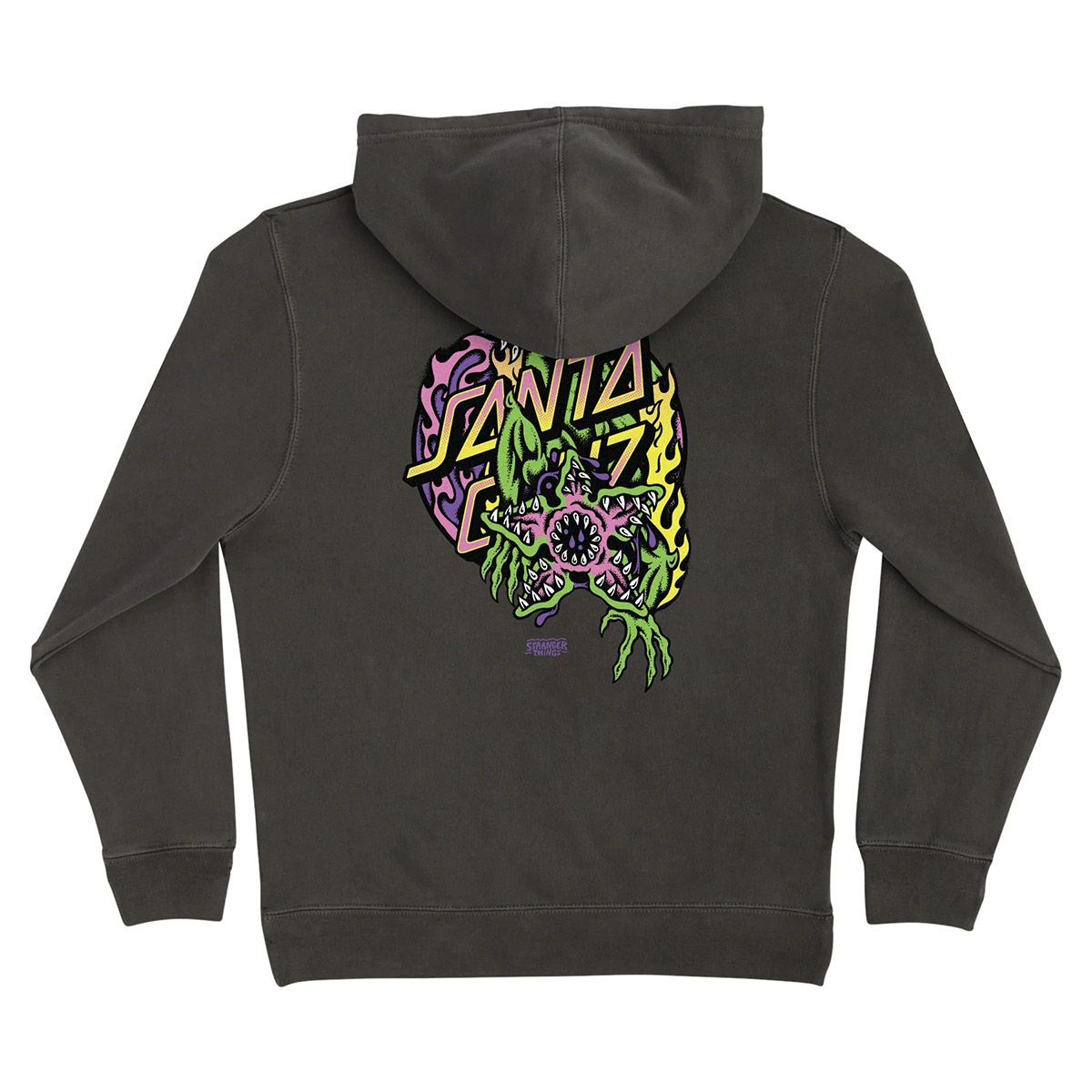 サンタクルーズSANTACRUZスケボースケートボードウェアスウェットパーカーSTRANGERTHINGSDEMOGORGONDOTP/OHOODストレンジャーシングスデモゴルゴンプルオーバー510255302ジュニアキッズ子ども男の子女の子25FA秋冬