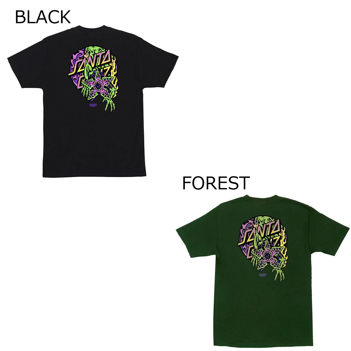 サンタクルーズSANTACRUZスケボースケートボードウェア半袖TシャツSTRANGERTHINGSDEMOGORGONDOTS/ST-SHIRTストレンジャーシングスデモゴルゴン510255401メンズ男性25FA秋冬