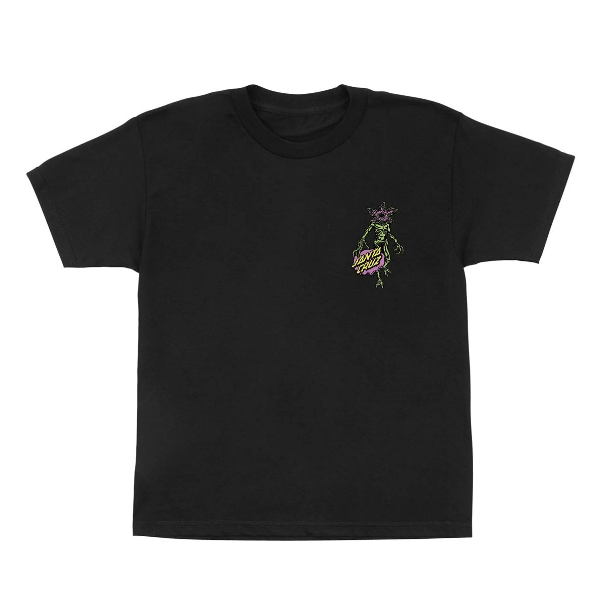 サンタクルーズSANTACRUZスケボースケートボードウェア半袖TシャツSTRANGERTHINGSDEMOGORGONDOTS/ST-SHIRTストレンジャーシングスデモゴルゴン510255405ジュニアキッズ子ども男の子女の子25FA秋冬