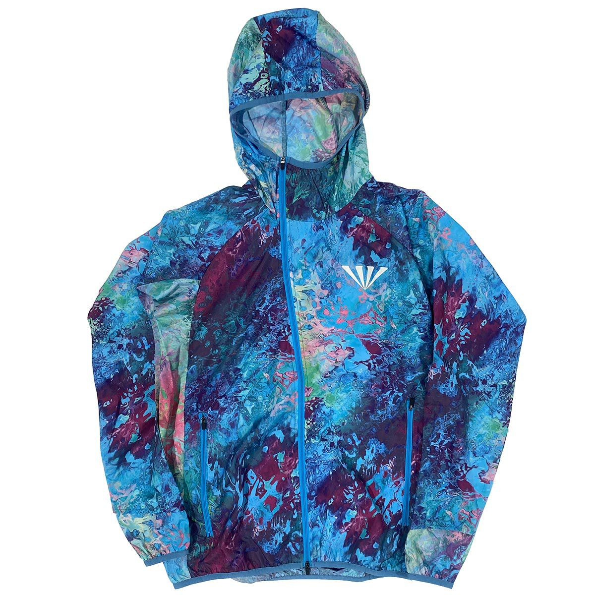 ジンガーJINGERランニングウェアアウタージャケットフーデットランニングジャケットJ-3009-BLUメンズレディースユニセックス25HO秋冬