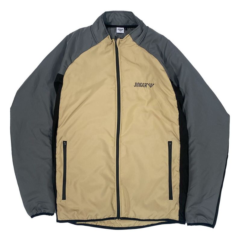 ジンガーJINGERランニングウェアアウタージャケット中綿ランニングジャケットJ-3011-BEGメンズレディースユニセックス25HO秋冬