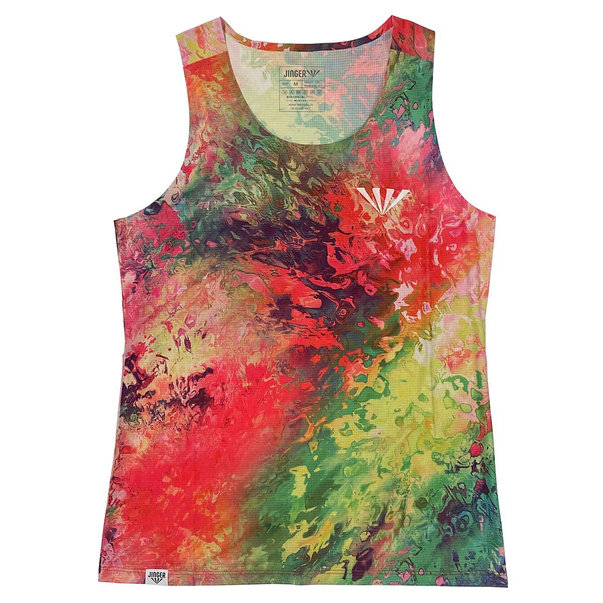 ジンガーJINGERランニングウェアノースリーブタンクトップランニングタンクトップJF-4029-REDレディース女性25HO秋冬