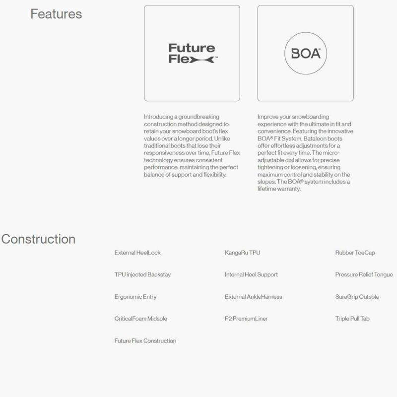 バタレオンBATALEONスノボースノボスノーボードブーツRaveRAVEBOA-2526メンズ男性25-26