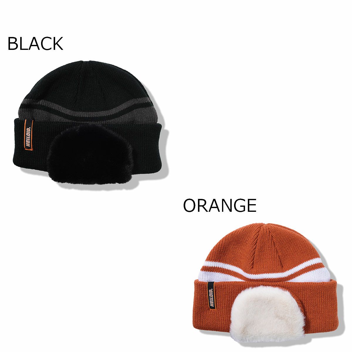 ヘルロイドHELLOIDスノボースノボスノーボード帽子ニット帽ビーニーEARFLAPBEANIE耳当て25HEL-S24メンズレディースユニセックス25-26