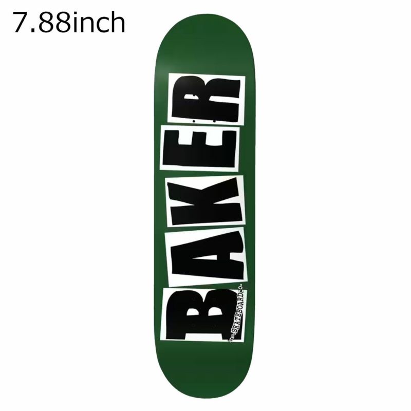 ベイカーBAKERスケボースケートボードデッキ板LogoFrstGrnDeck7.8803-01-2150