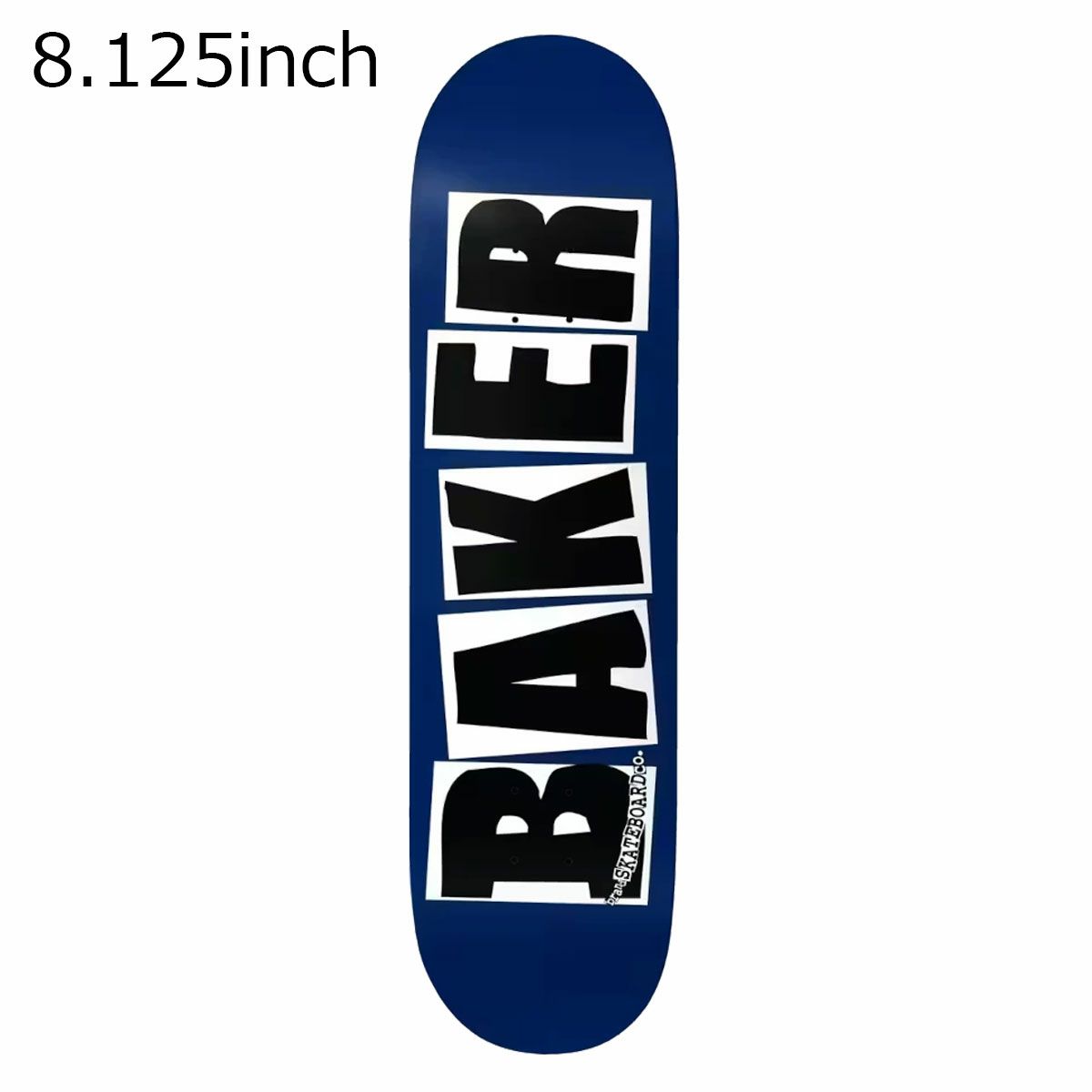 ベイカーBAKERスケボースケートボードデッキ板LogoNavyDeck8.12503-01-2154