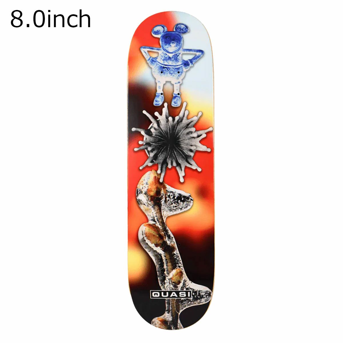 クアジQUASIスケボースケートボードデッキ板Pond8.017411K430076