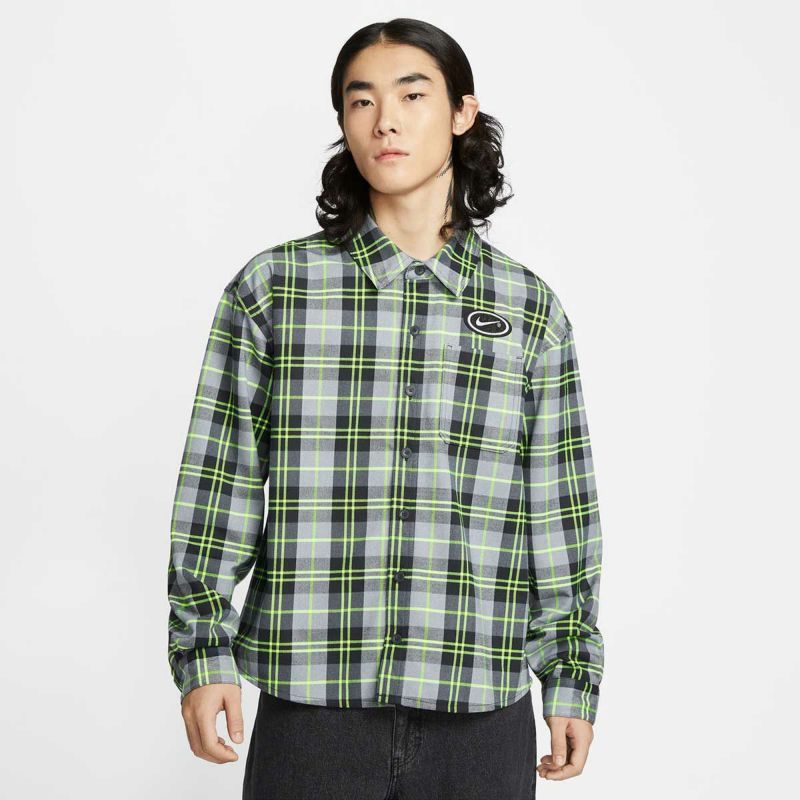 ナイキSB NIKE SB メンズ 長袖シャツ フランネル コストン FLNNL BTN