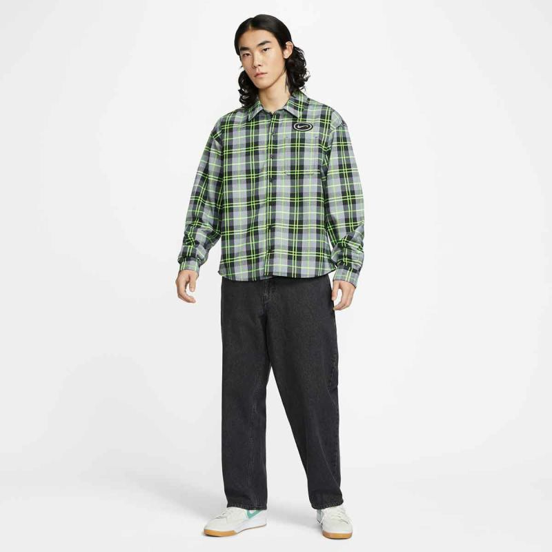 ナイキSBNIKESBスケボースケートボードウェア長袖シャツフランネルコストンFLNNLBTNUPKOSTONL/STOPHV0257-070メンズ男性25HO秋冬