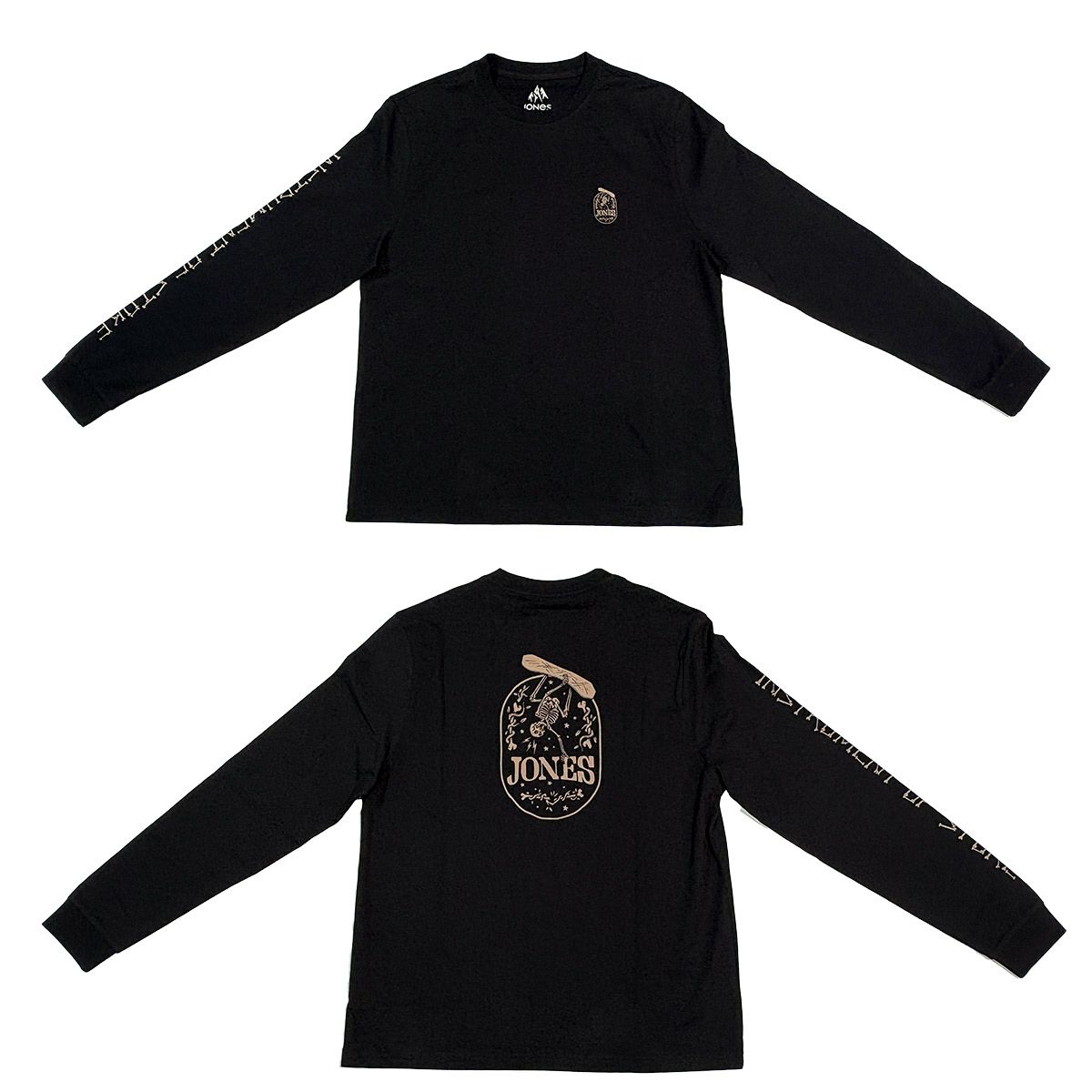 ジョーンズJONESスノボースノボスノーボードウェア長袖TシャツロンTグラフィックオーガニックコットンロングスリーブGRAPHICORGANICL/STEE69125418メンズ男性25-26