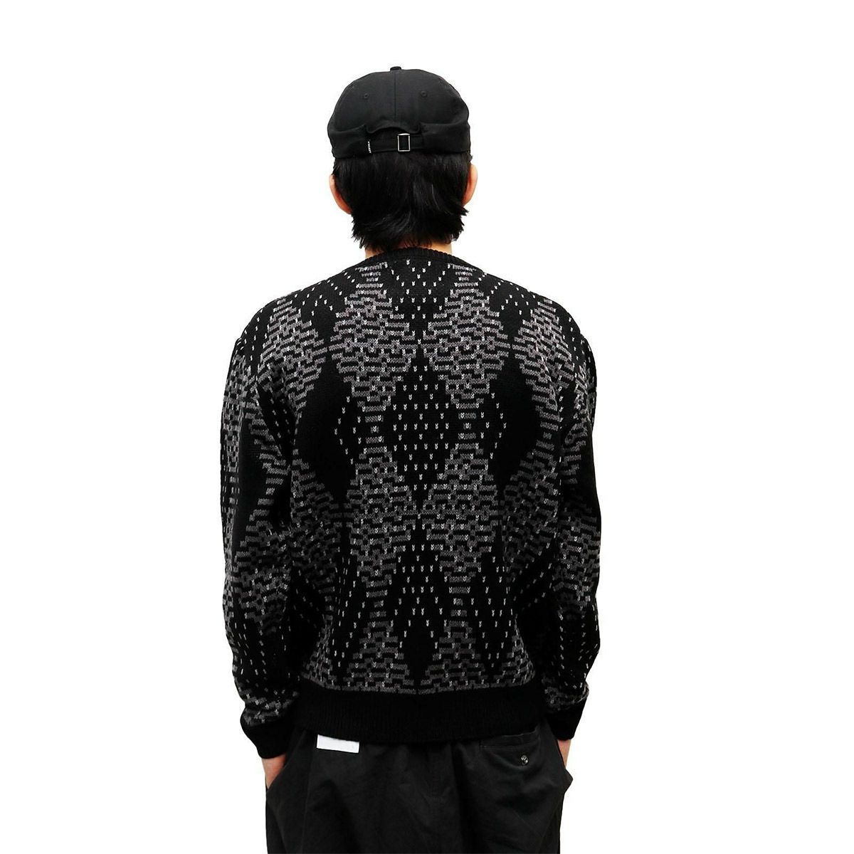 ウィムジーWHIMSYスケボースケートボードウェアニットセータービッグアーガイルセーターBigArgyleSweter12231U130291メンズレディースユニセックス25FA秋冬